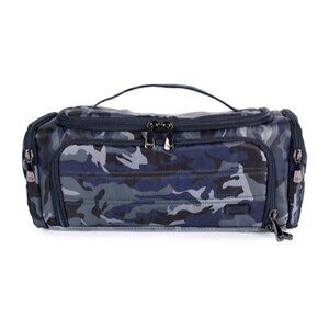 Lug Trolley Makeup Case - Camo Navy, Portable Organizer for Cosmetics and Access